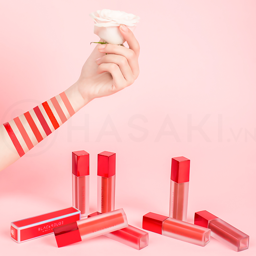 Bảng màu Son Kem Lì Black Rouge Air Fit Velvet Version 1 The Red 4.5g 